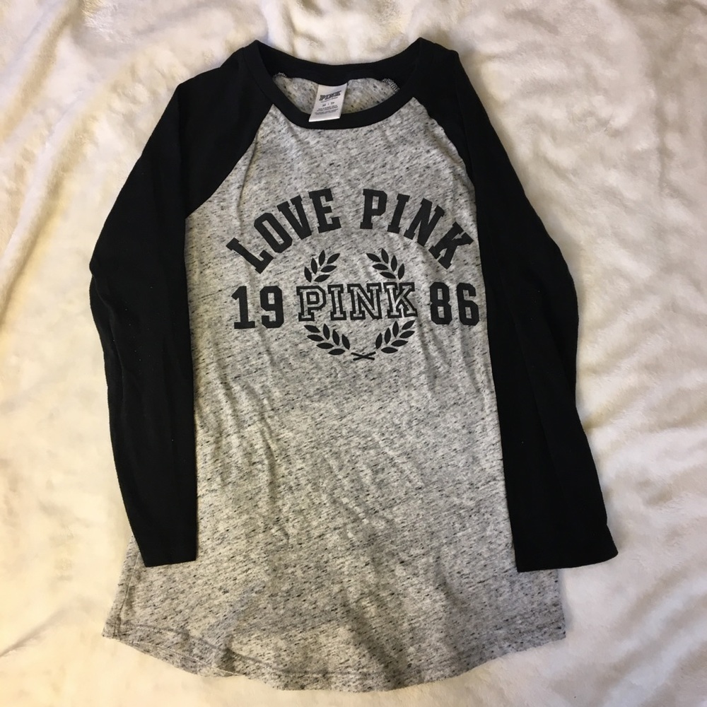 victoria’s secret pink baseball tee